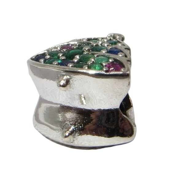 Pandora Magic of Christmas Tree Multicolor CZ & SS .925 Charm 790018CZ - Picture 4 of 7